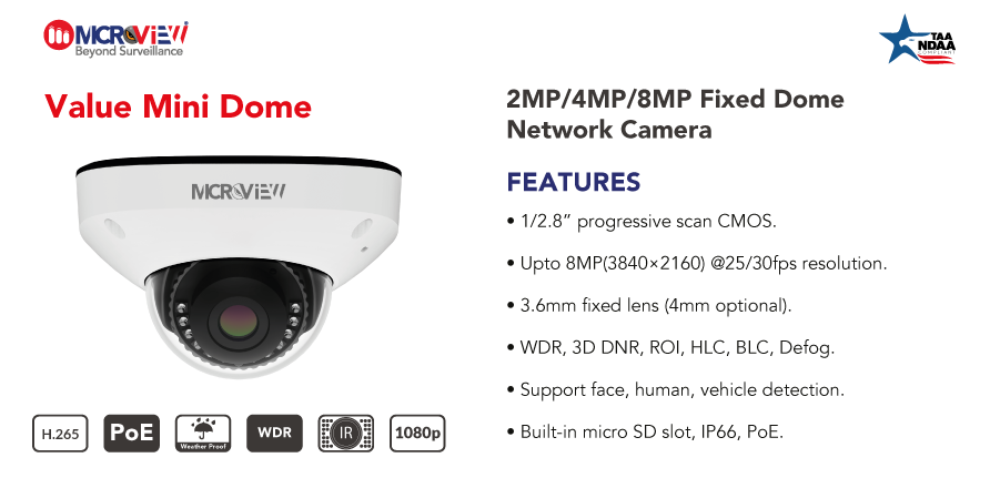 VALUE IP CAMERAS - FIXED LENS | Microview Security